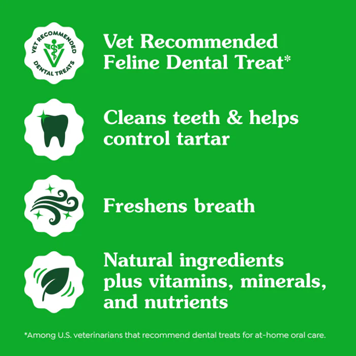 FELINE GREENIES Adult Natural Dental Care Cat Treats, Catnip Flavor, 9.75 oz. Tub - Image 6