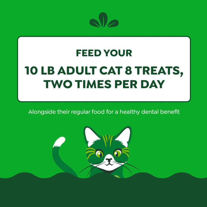 FELINE GREENIES Adult Natural Dental Care Cat Treats, Catnip Flavor, 9.75 oz. Tub - Image 8