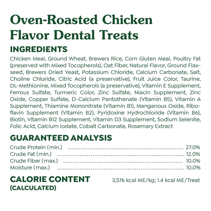 FELINE GREENIES Adult Dental Cat Treats, Oven Roasted Chicken Flavor, 9.75 oz. Tub - Image 7