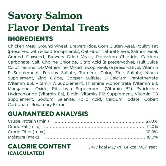 FELINE GREENIES Adult Dental Cat Treats, Savory Salmon Flavor, 9.75 oz. Tub - Image 7