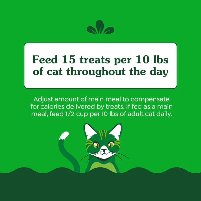 FELINE GREENIES SMARTBITES Skin & Fur Health Crunchy and Soft Natural Cat Treats, Salmon Flavor, 16 oz. Tub - Image 8