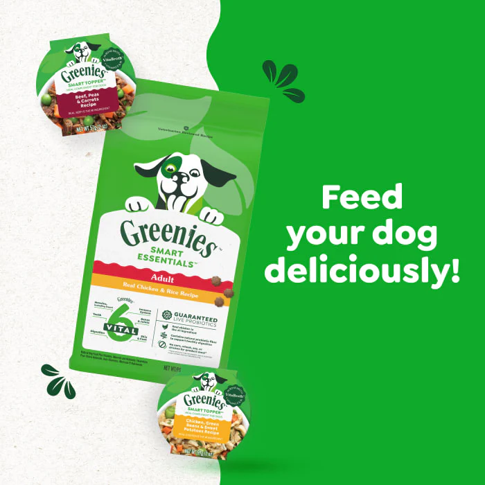 Greenies Smart Topper Wet Mix-In for Dogs, Chicken with Green Beans & Beef Pack, 8 Trays of 2 oz. - Image 8