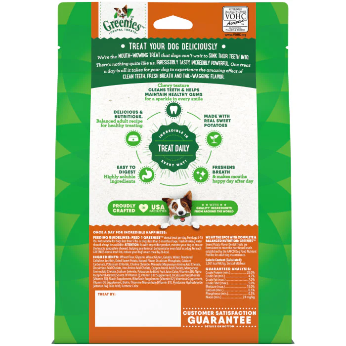 GREENIES TEENIE Natural Dog Dental Treats, Sweet Potato Flavor, 12 oz. Pack (43 Treats) - Image 3