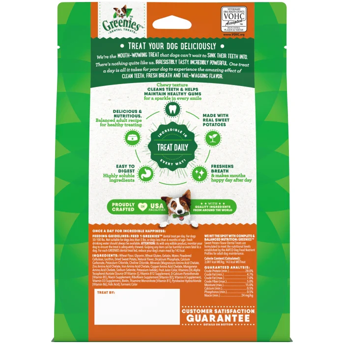 GREENIES Sweet Potato Flavored Large Dental Treats, 8 Count - Image 3