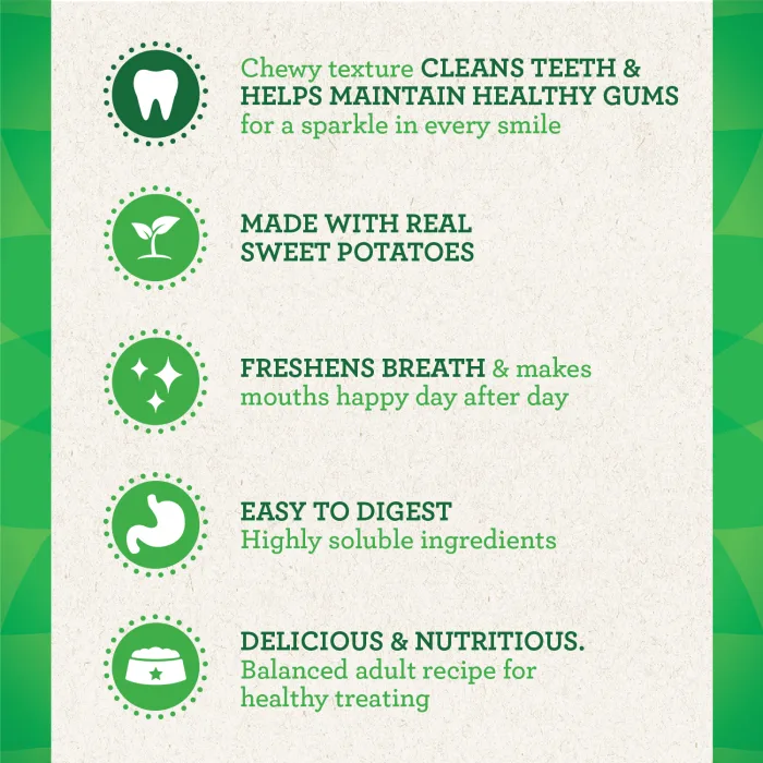 GREENIES Sweet Potato Flavored Large Dental Treats, 8 Count - Image 5