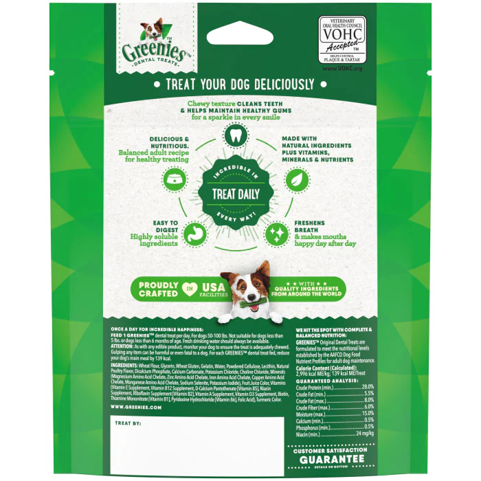 GREENIES Original Large Natural Dental Care Dog Treats, 6 oz. Pack (4 Treats) - Image 3