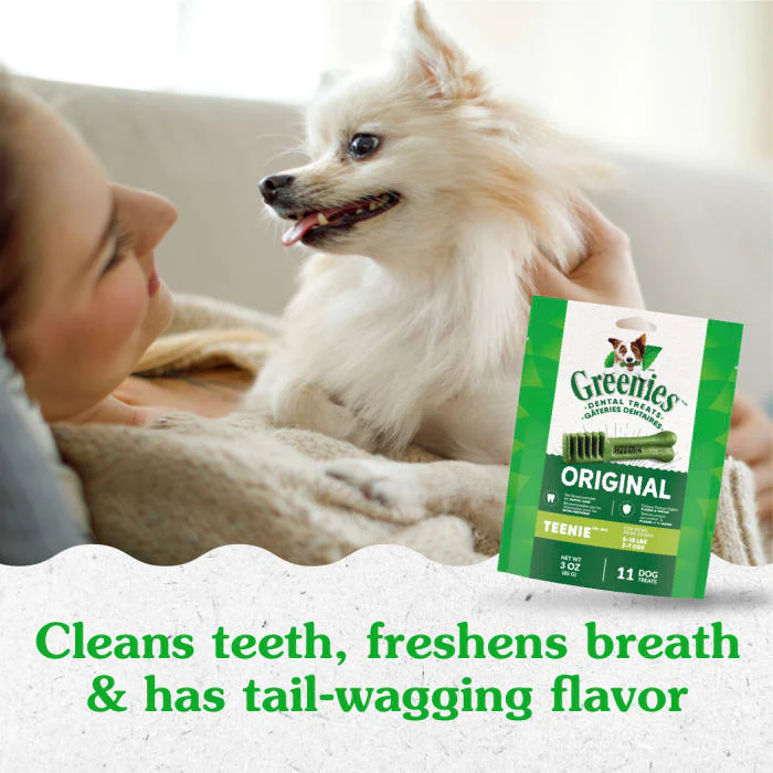 GREENIES Original TEENIE Natural Dog Dental Treats, 3 oz. Pack (11 Treats) - Image 4