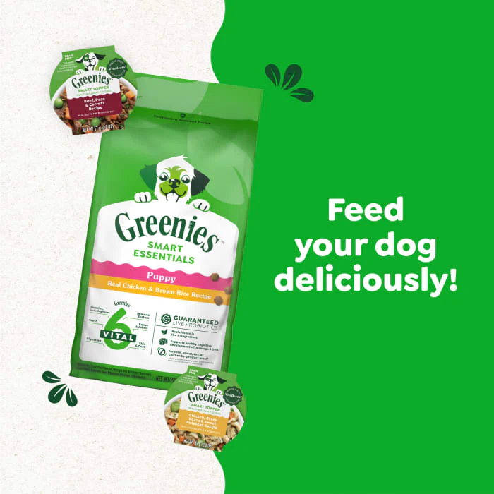 Greenies Smart Essentials Puppy High Protein Dry Dog Food Real Chicken & Brown Rice Recipe, 13.5 lb. Bag - Image 6