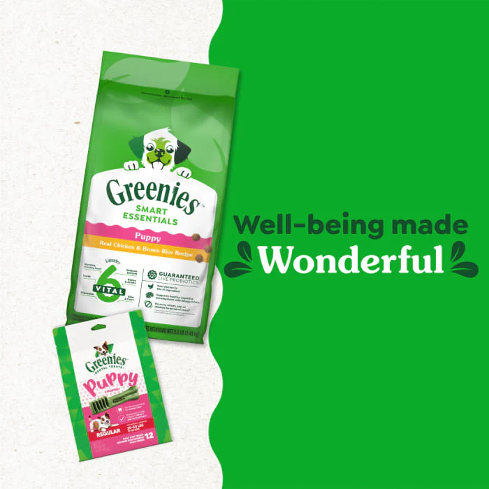 Greenies Smart Essentials Puppy High Protein Dry Dog Food Real Chicken & Brown Rice Recipe, 27 lb. Bag - Image 7