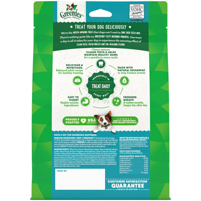 GREENIES Regular Natural Dog Dental Care Chews Oral Health Dog Treats Fresh Flavor, 12 oz. Pack (12 Treats) - Image 3