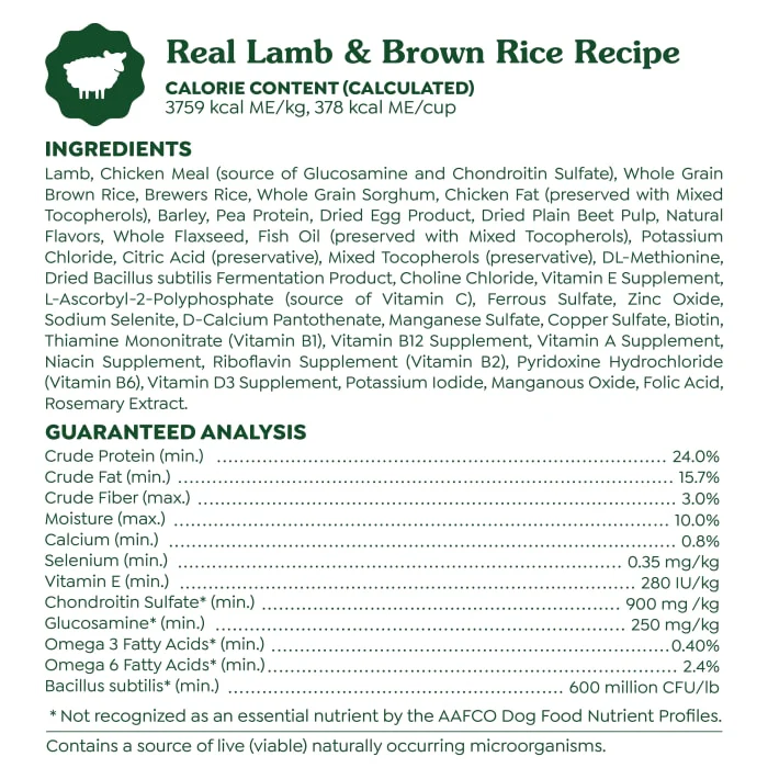 Greenies Smart Essentials Sensitive Digestion & Skin Adult Dry Dog Food Real Lamb & Brown Rice Recipe, 6 lb. Bag - Image 9