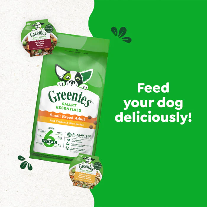 Greenies Smart Essentials Small Breed Adult High Protein Dry Dog Food Real Chicken & Rice Recipe, 13.5 lb. Bag - Image 6