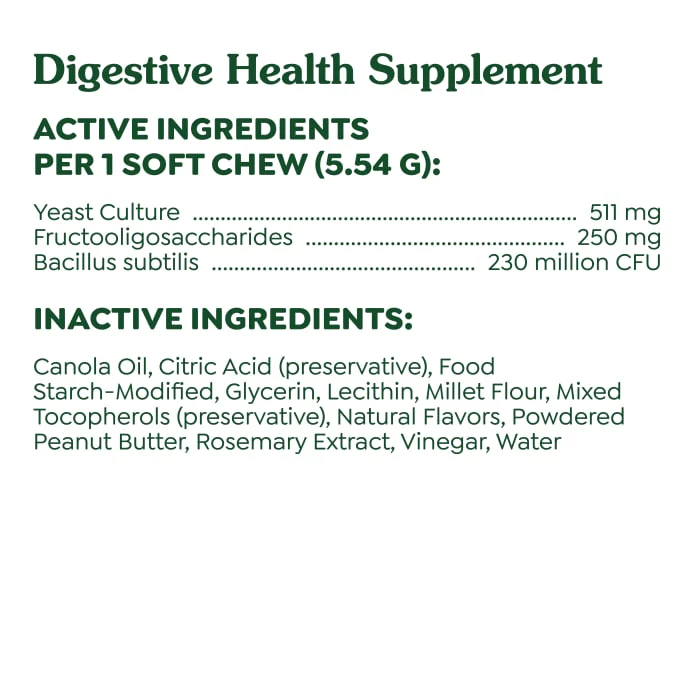 Greenies Digestive Health Sensitive Care Supplement for Dogs, Peanut Butter Flavor, 40 Count Pouch - Image 7