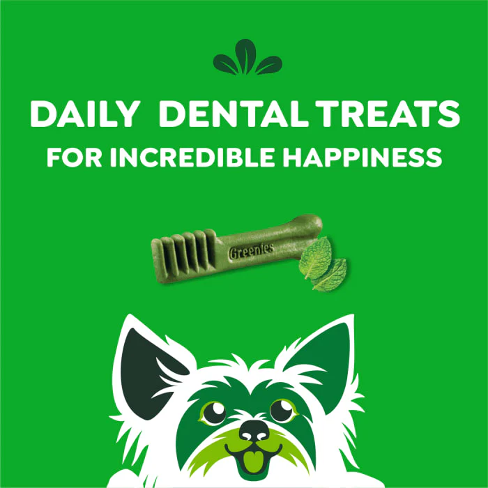 GREENIES TEENIE Natural Dog Dental Care Chews Oral Health Dog Treats Fresh Flavor, 12 oz. Pack (43 Treats) - Image 9
