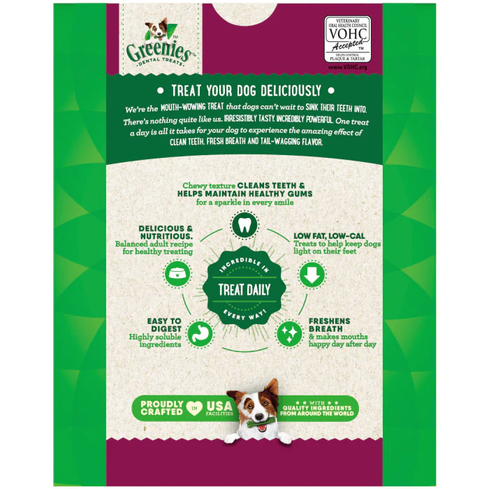 GREENIES Weight Management Petite Natural Dog Dental Care Chews Weight Control Dog Treats, 27 oz. Pack (45 Treats) - Image 3